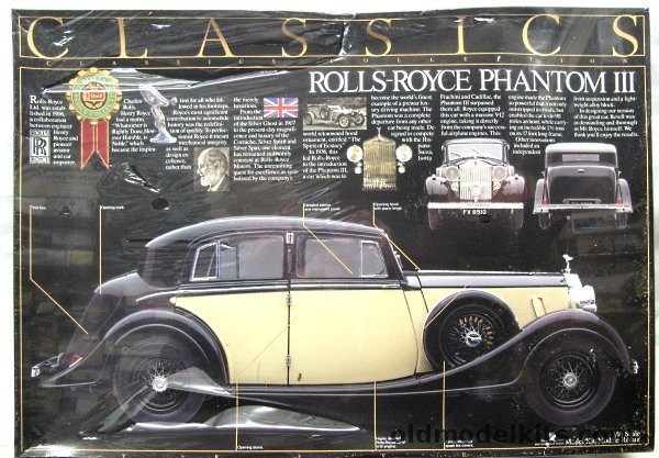 Revell 1/16 1936 Rolls-Royce Phantom III, 8816 plastic model kit